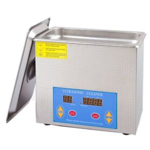 Flexzion Commercial Ultrasonic Cleaner 3L Large Capacity Stainless Steel Heater