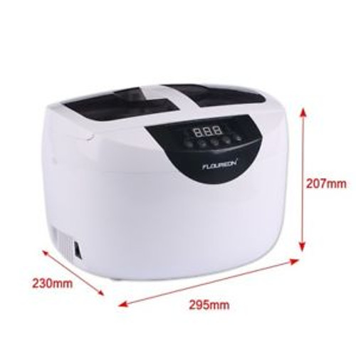 Floureon 2.5L Digital Timer Display Ultrasonic Cleaner Removable Tank For Dental