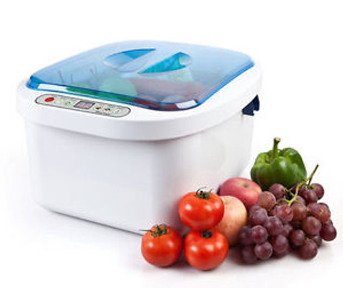 Ultrasonic Ozone Vegetable Fruit Sterilizer Cleaner Washer Health Home Use 12.8L