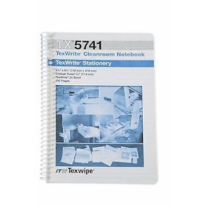 Texwipe Tx5740 Cleanroom Notebook 8.5 X 11 10/Box