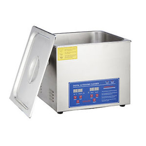 Ultrasonic Cleaner 15L Liter Stainless Steelindustry Heated Heater W/ Timer