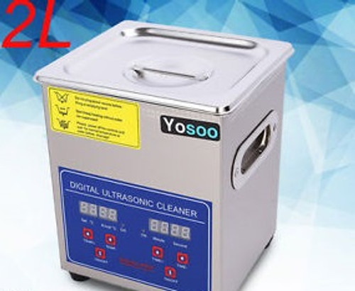 Widely Used Stainless Steel 2L Industry Heated Ultrasonic Cleaner Heater Timer