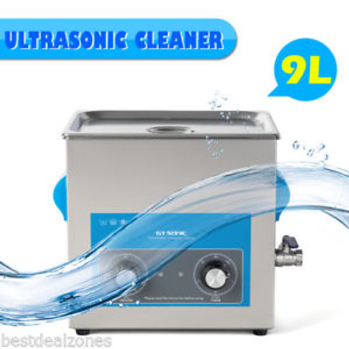 9L Ultrasonic Cleaner Ultra Sonic Bath Cleaning Stainless Steel W/Timer Heater