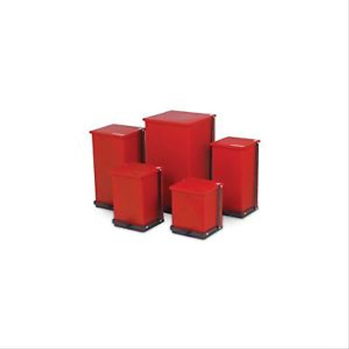 Step-On Can 16Qt/4Gal - Red 1 Ea