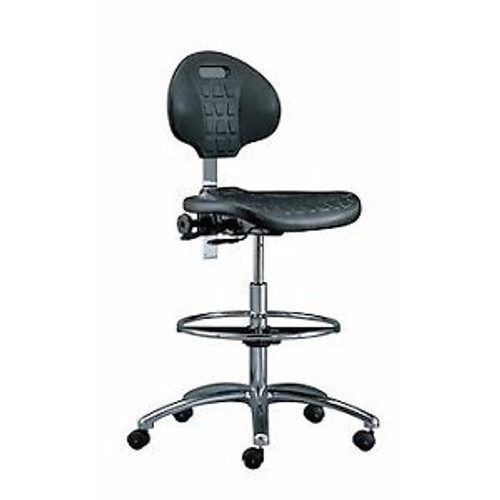 Bevco 7551-Black Clean Room Polyurethane Chair 22 - 32 Height