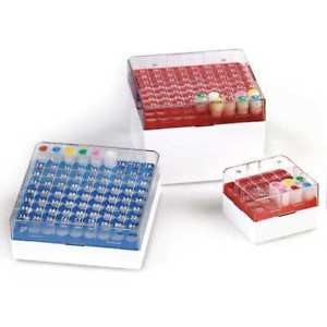 GLOBE SCIENTIFIC 3039B Cryogenic Vial Storage BoxBluePK8 G5691887