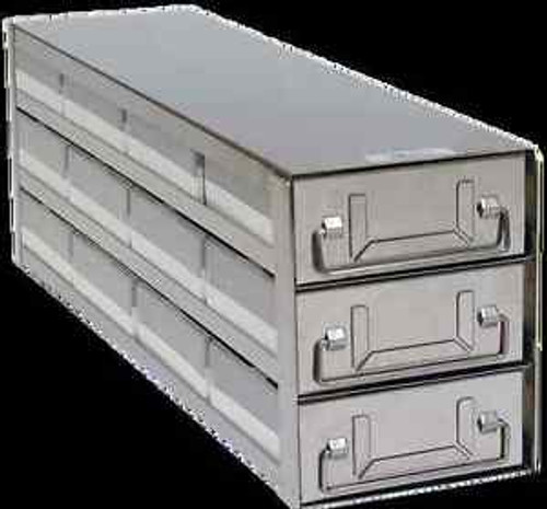 New Cryogenic Storage Rack Stainless Steel 4L X 3H Upright Freezer Drawer Rack