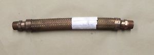 Flexible Bronze Hydraulic Hose Assem 1 M-M 3/4 Pipe. New.