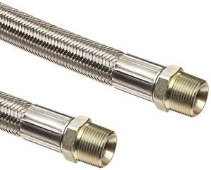 Unisource Series Tsvo Convoluted Ptfe Stainless Braided Assembly 1 1/4 Inch X