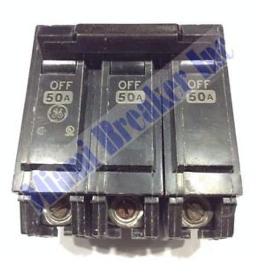 Ge General Electric Thqb32050 New Circuit Breaker 3 Pole  50 Amp 240 Vac