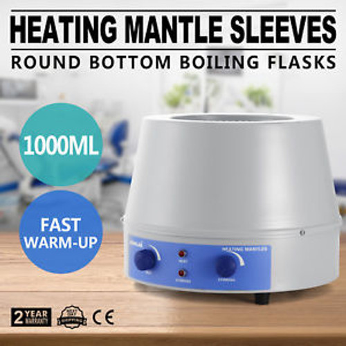 1000Ml Heating Mantle Sleeves Magnetic Stirring Digital Display Temp-Regulating