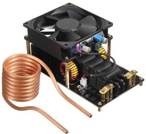 Geekcreit 1000W 20A ZVS Induction Heating Machine Cooling Fan PCB Copper Tube