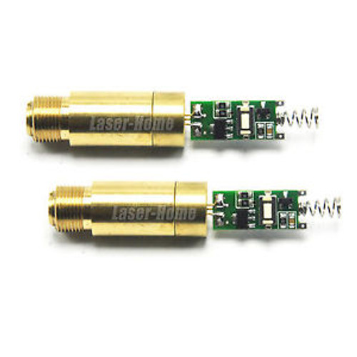 2pcs 532nm 100mW 3VDC Green Laser DOT Module Diode w/Spring INDUSTRIAL/LAB