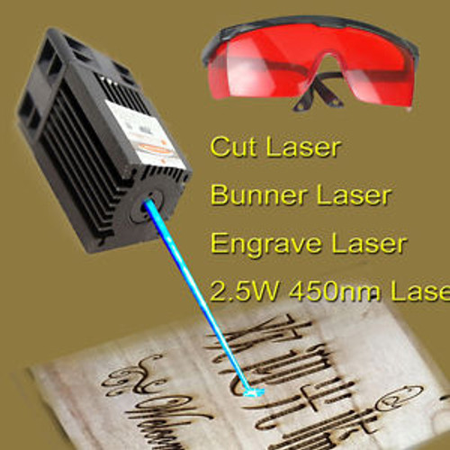 450nm 2500mW TTL Blue Buner Laser Module/ 2.5W Blue Laser/Engraving/Cut Laser
