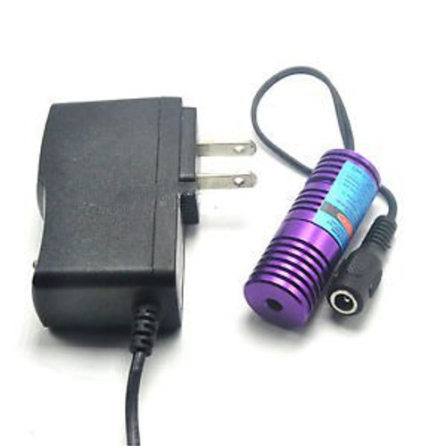 450Nm 100Mw Focusable Blue Laser Dot Module W/ Adapter 20X58Mm