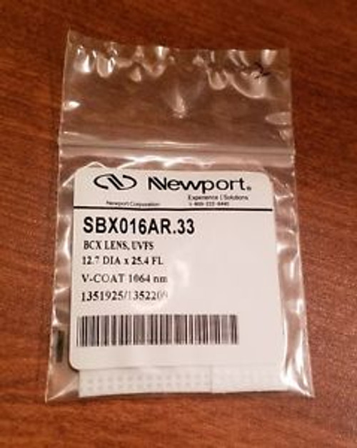 New Newport Lens Sbx016Ar.33 Fused Silica Bi Convex Bcx Optics Thorlabs