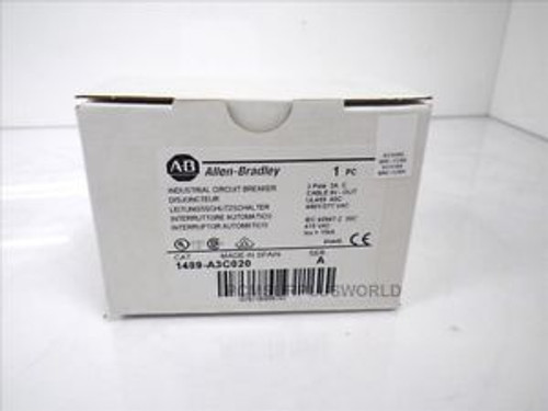 Allen Bradley Circuit Breaker 3 Pole 2A 1489-A3C020 1489A3C020 New