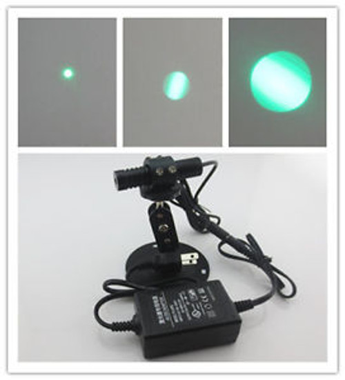 12mw 520nm Focusable green dot laser diode Generator Module + Adapter + Mount
