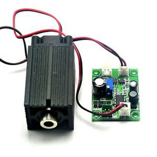 405nm 150mW 12V Focusable Violet/Blue Laser Dot Diode Module + TTL + Fan cooling