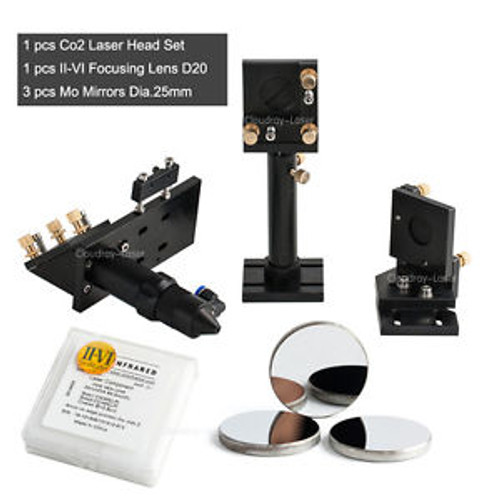 Set Of Co2 Laser Head Fl:2 50.8Mm Laser Engraver Cutter +Mo Mirror + Iivi Lens