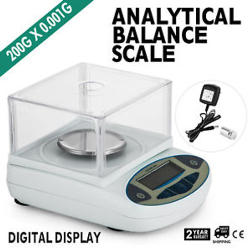 200x0.001g 1mg Lab Scale Balance Electronic Scale Food Analytical Digital