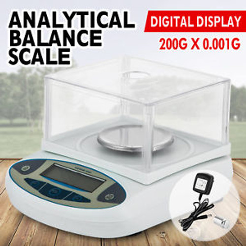 200x0.001g 1mg Lab Scale Balance Electronic Scale Analytical Kitchen  Digital