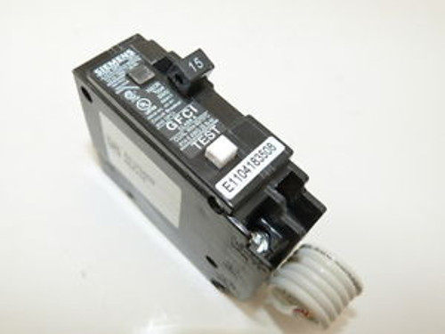 New Siemens Qf115 1P 15A 120V Ground Fault Breaker 1-Year Warranty New Siemens Qf115 1P 15A 120V Ground Fault Breaker 1-Year Warranty