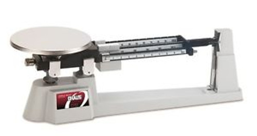 610 G X 0.1 G Ohaus 750-S0 Triple Beam Mechanical Balance W Ss Steel Plate New !