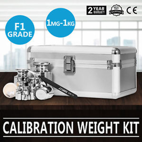 F1 Grade 1Mg-1000G Stainless Calibration Weight Kit Sensitive Pocket Jewelry
