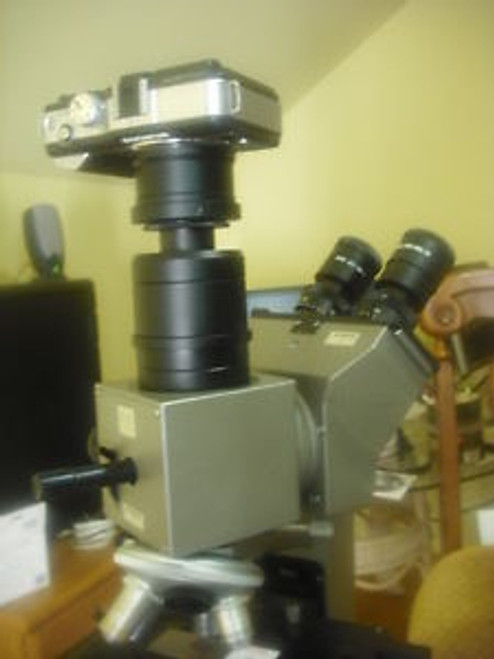 Panasonic Lumix M 4/3 Adapter + Olympus Microscope Trinocular  4 U-CMAD3 BX MX