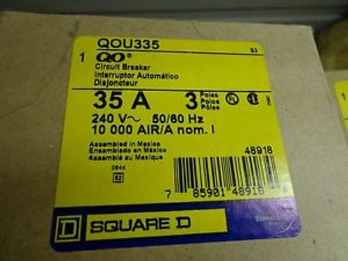 New Square D Qou335  35A 3P