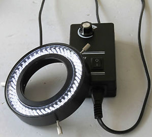 NEW 144 LED Adjustable STEREO Microscope Ring Light Illuminator NICE!!!