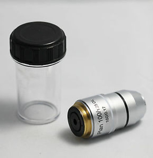 New 100X Plan Achromatic Objective Oil Spring For Biological Microscope