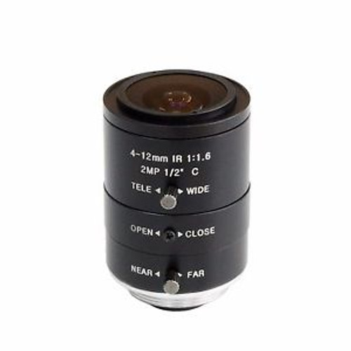 2.0mp Lens 4-12mm Focus C Mount Industrial lens Optical lens Machine Vision