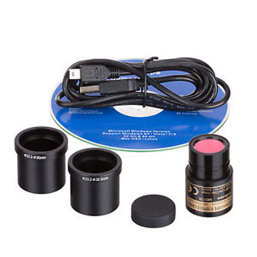 1.3 MP USB Still & Live Video Microscope Imager Digital Camera + Calibration Kit