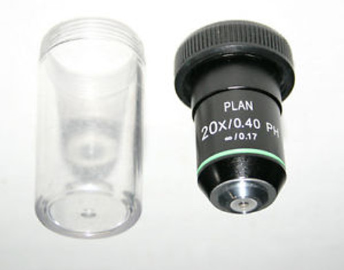 Fisher AMG 20X Plan Phase Contrast Infinity Corrected Microscope Objective New