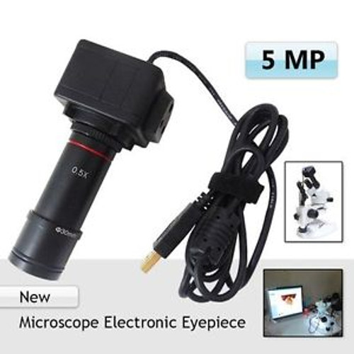 5MP Binocular Stereo Microscope Electronic Eyepiece USB Video CMOS Camera