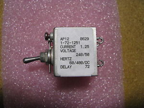 Airpax Circuit Breaker # Ap12-1-72-1251 Nsn: 5925-01-149-6957