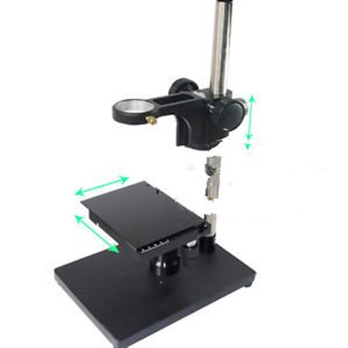 X Y Stage +Heavy Duty Metal Boom Stereo Table Stand Holder F Microscope Camera S