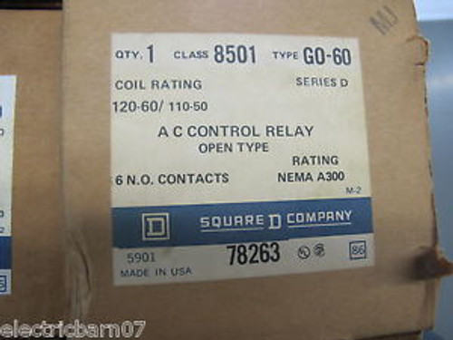 Square D 8501-Go-60 Control Relaynew