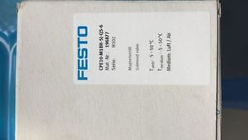 1Pcs Festo Solenoid Valve Cpe10-M1Bh-5J-Qs-6 (196877)