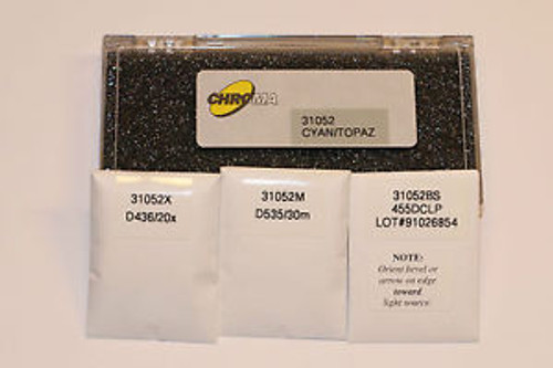 Chroma 31052 Cyan/Topaz Filter Set: New In Box