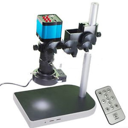14Mp Hdmi 1080P Usb Industry Microscope Video Camera Set C-Mount Lens Stand Lamp