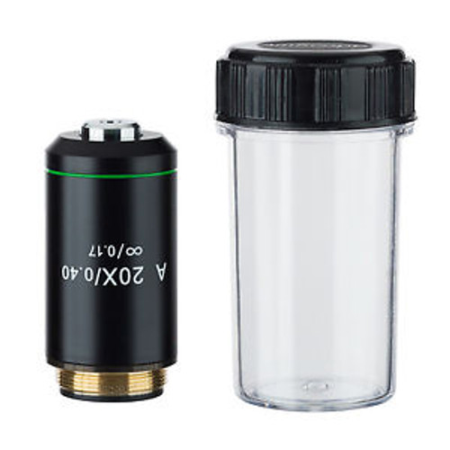 20X Infinity Achromatic Microscope Objective With Black Finish