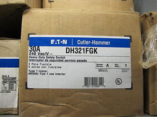 Cutler Hammer Dh321Fgk 30 Amp Disconnect New