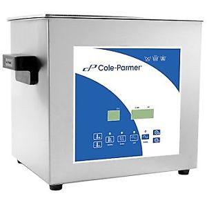 Cole-Parmer 9 Liter Ultrasonic Cleaner With Digital Timer And Heat 120 Vac