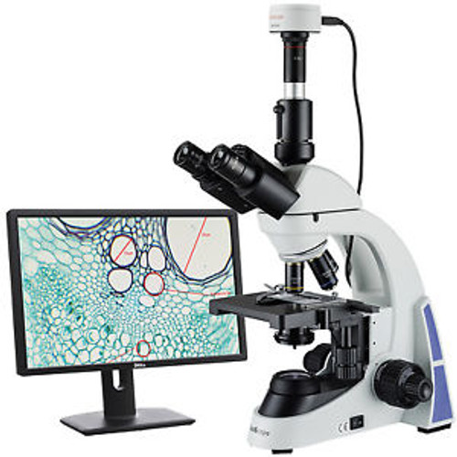 40X-2000X Led Biological Trinocular Compound Microscope With 5Mp Camera