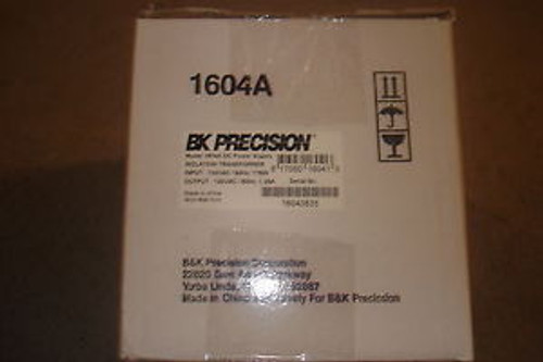 Bk Precision 1604A Single Output Isolation Transformer New In Box