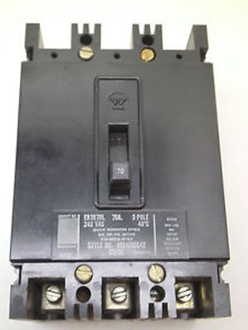 Cutler-Hammer Eb3070L Circuit Breaker Used But Nice