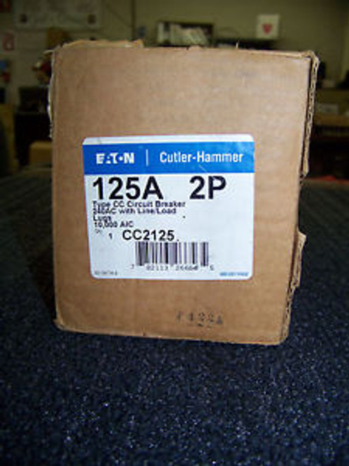 Eaton Cutler-Hammer Type Cc Circuit Breaker 240 Ac With Line/Load Lugs Cc2125